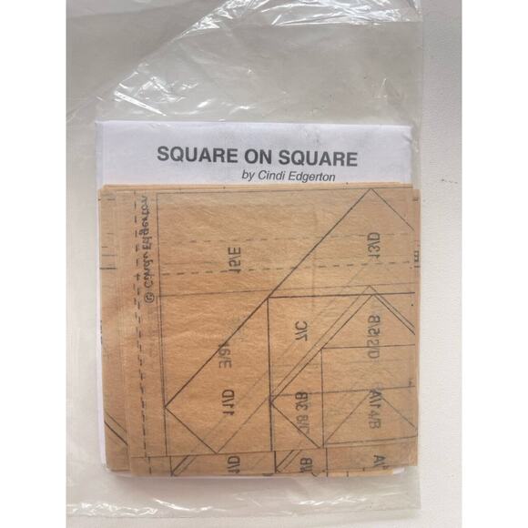 Little Bits Quilt Pattern - Square on Square (Cindi Edgerton) #V278 - Picture 3 of 3